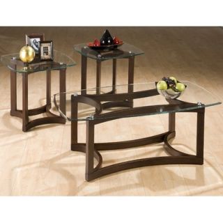Jofran Three Piece Cocktail Table Set Table in Bellingham Brown