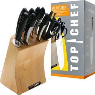 Top Chef 9 Pieces Full Knife Block Set