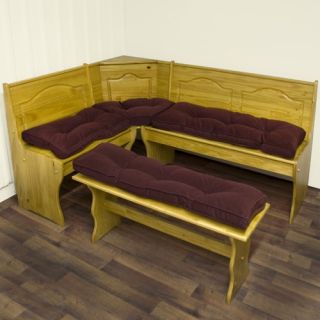 Nook Hyatt Cushion Set in Burgundy (4 Piece)