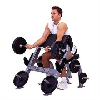  Impact Commercial Seated Preacher Curl with Plate Storage   QWT 110