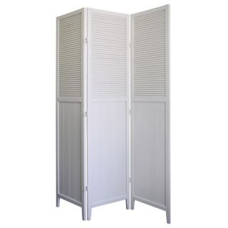 Panel Room with Shutter Door Divider in White