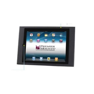 Premier Mounts Aluminum Cast White iPad Wall Mount Frame with Home