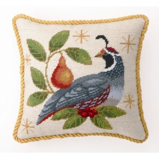 Peking Handicraft Winter Partridge Decorative Pillow