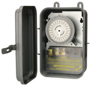 208/277V 40A DPST Outdoor 24 Hour Mechanical Time Switch