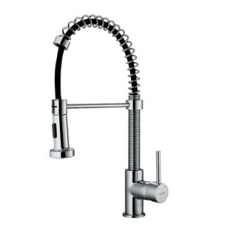 Vigo One Handle Single Hole Pull Out Spiral Kitchen Faucet