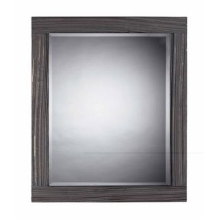  Solid Wood Framed Mirror in Distressed Waterview Grey   116 010