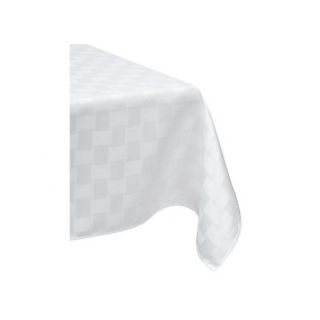  120 Reflections Table Cloth in White   Reflections #2937 120/OBL WHT