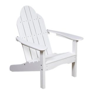Lifestyle Poly Resin Flat Back Adirondack Chair