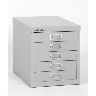 Bisley Five Drawer Desktop Steel Storage Cabinet   EOSCMD125 Set