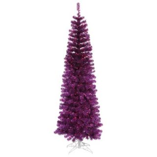 Vickerman 5.5 Artificial Pencil Christmas Tree in Purple