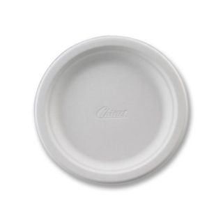 Fiber Tableware, Premium Molded, 6 3/4Plate, 125/PK, White