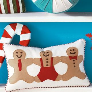  Accents North Pole Gingerbread Men Decorative Pillow   LEY 129