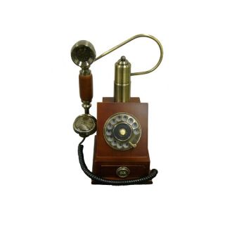 Classic Telephone with Drawer in Mahogany