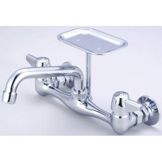 Wall Mount Faucet with 8 Centers and Soap Dish