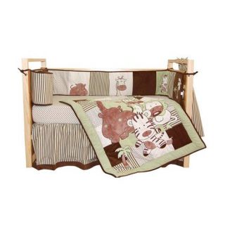 Jungle Spa 4 Piece Crib Bedding Set