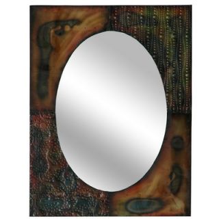 Crestview Punched Metal Wall Mirror   CVMRC006