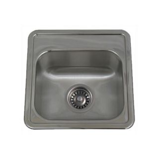 New England Drop in Small Square Kitchen Sink with Two Hole