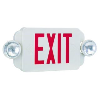 Royal Pacific Exit/Emergency Combo Light in Red   RXEL19RW