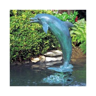 Brass Baron Lone Dolphin Fountain   N215FV