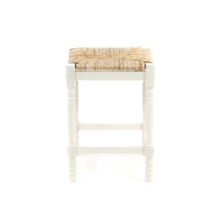 Carolina Cottage 24 Hawthorne Counter Stool with Rush Seat in Antique