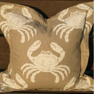 Lowcountry Linens Crab Pillow   WSCRNATPIL