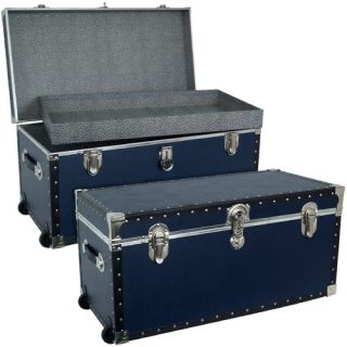 Base Oversize Trunk in Blue with Black Binding