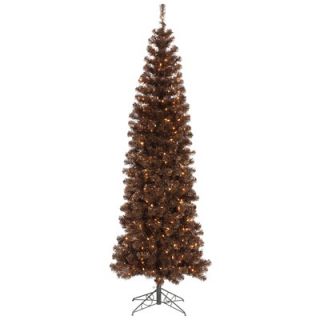 Vickerman 6.5 Artificial Pencil Christmas Tree with Clear Lights in