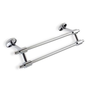 Stilhaus by Nameeks Pegaso 12 Wall Mounted Double Towel Bar in Chrome