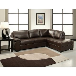 Abbyson Living Ashton Bonded Leather Sectional Sofa  