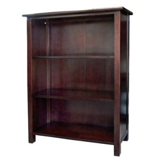 DonnieAnn Company Austin Bookcase with 3 Shelves in Dark Birch