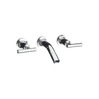 Kohler Purist Laminar Wall Mounted Bathroom Faucet with Double Lever