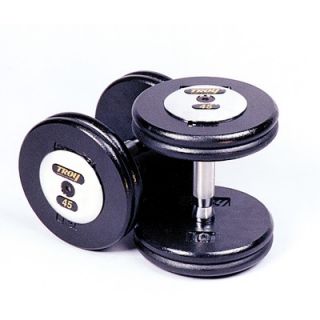 Troy Barbell 10 lbs Pro Style Cast Dumbbells in Black