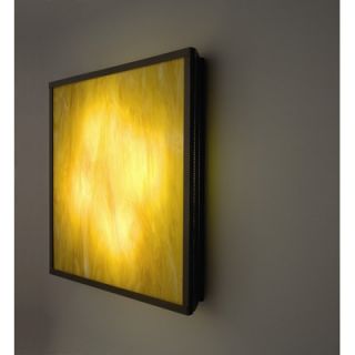WPT Design FNBig Wall Sconce with Raw Glass Panel and Full Side