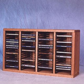 Wood Shed 400 Series 80 CD Multimedia Tabletop Storage Rack