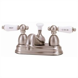 Elizabethan Classics Centerset Bathroom Faucet with Hot And Cold