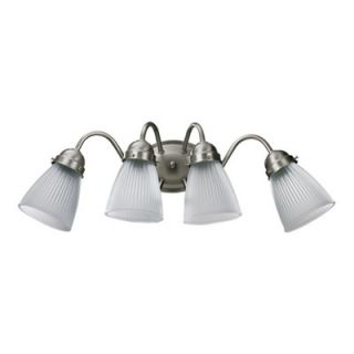 Quorum Vanity Light with Frosted Glass in Satin Nickel   5403 4 165
