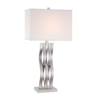 Lite Source Hamo One Light Table Lamp in Polished Steel   LS 22075