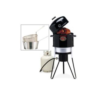 Brinkmann All In One Charcoal / Gas Stove / Fryer with Pan and Basket