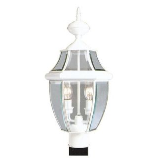Livex Lighting Monterey Outdoor Post Lantern in White   2254 03