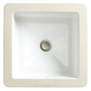 Porcher Marquee Square Medium Undermount Bathroom Sink   12080 09