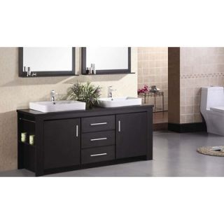 Design Element Washington Double Sink Vanity Set   DEC083D/DEC083D L