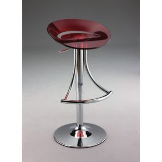 Creative Images International Swivel Barstool with Gas Lift in Red