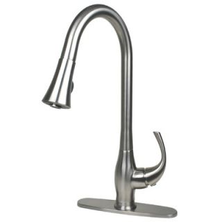 Ultra Faucets Single Handle Centerset Kitchen Faucet with Pull Down