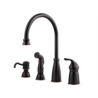 Price Pfister Avalon One Handle Widespread Kitchen Faucet with Side