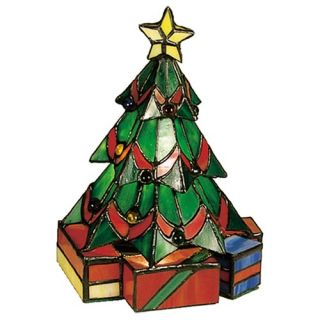 Tiffany Holiday Christmas Tree Accent Lamp