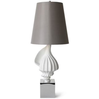 Delray One Light Table Lamp in Conch Shell and Bronze