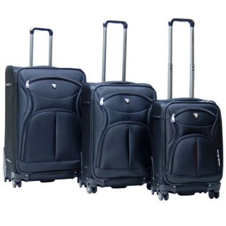 Carnival Expandable Hardsided 3 Piece Spinner Luggage Set