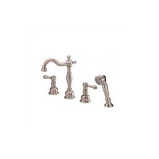 Danze Opulence Double Handle Roman Volume Tub Faucet with Hand Shower