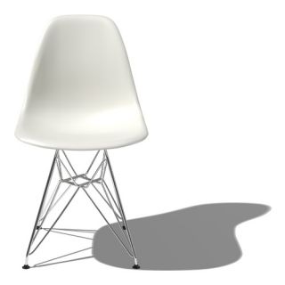 Eames DSR   Molded Plastic Side Chair with Wire Base