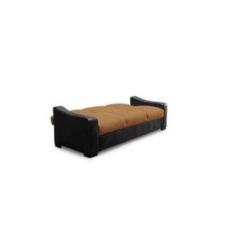 LifeStyle Solutions Tiana Faux Leather Serta Dream Convertible Sofa in